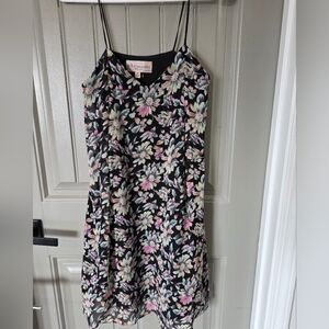 Philosophy Womans XS Dark Floral Dress Sleeveless